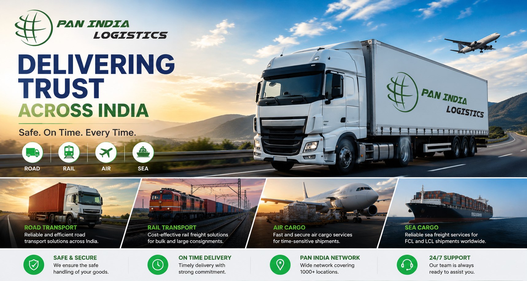 Pan India Logistics Banner